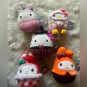 Squishmallows Hello Kitty, My Melody Collection. NEW